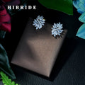 HIBRIDE 2017 New Arrival Women Stud Earrings Fashion Jewelry/Shiny Cubic Zirconia Charm Earring for Wedding Bridal Gifts E-65