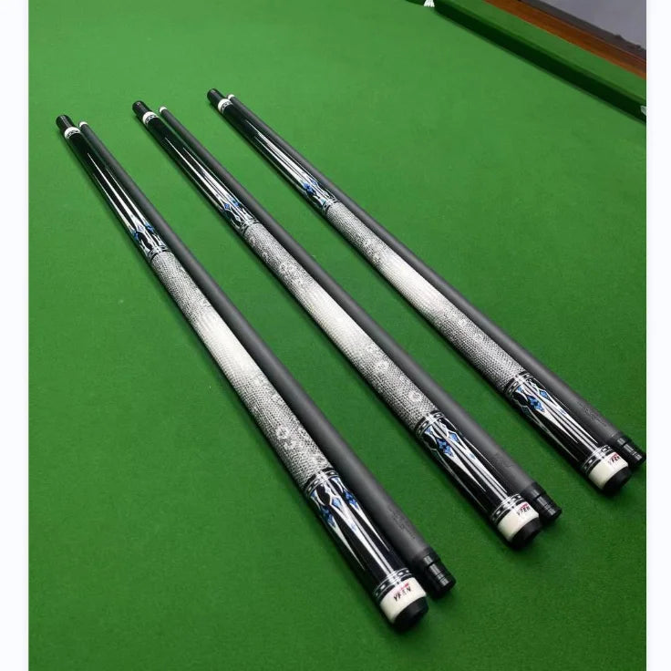 Hot Selling Yfen M7 Carbon Fiber Shaft Maple Butt 12.5mm 1/2 Billiard Pool Cue With Extension