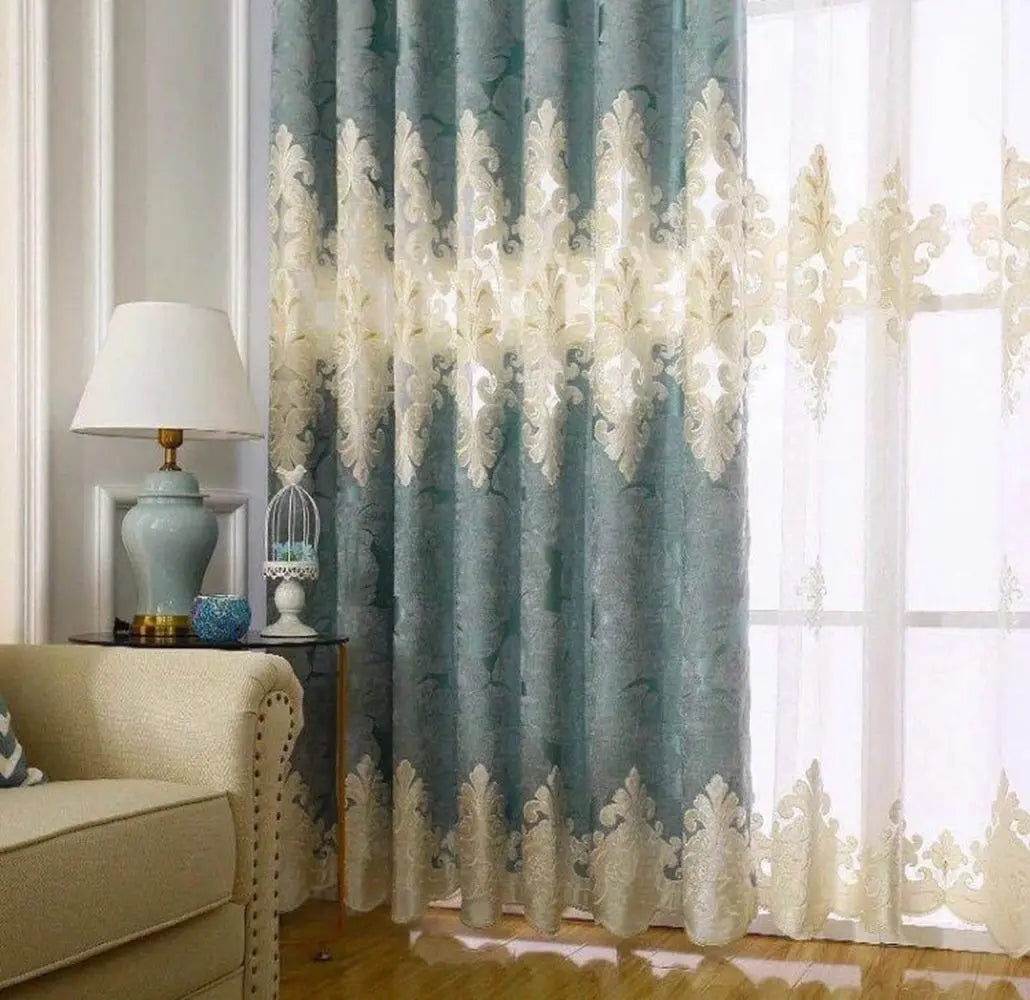 Factory Supply Stars Design Soft and Warm Handfeeling High Grade Embroidery Curtains