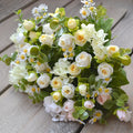 Wholesale Sale for Silk Single Roses Flower Bouquet Artificial Rose Flower Bouquet for Christmas and Wedding Decoration