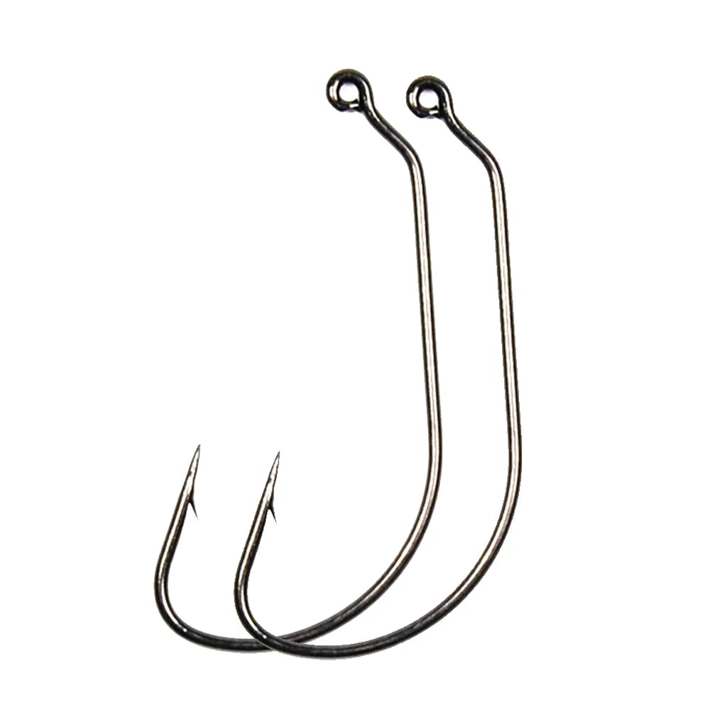 Wholesale High Quality Crank Wide Belly Jig Big Series Soft Plastic Fishing Hooks Saltwater Bass Worm Hooks Fishing Tackle