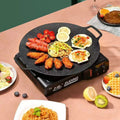Outdoors Cookware Fry Pan Non Stick Cast Iron Griddle Pans Camping Food BBQ Grill Pan