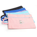 Cute Cartoon Stationery Bag Student Book Bag Hand-held Double Zipper Canvas Bag