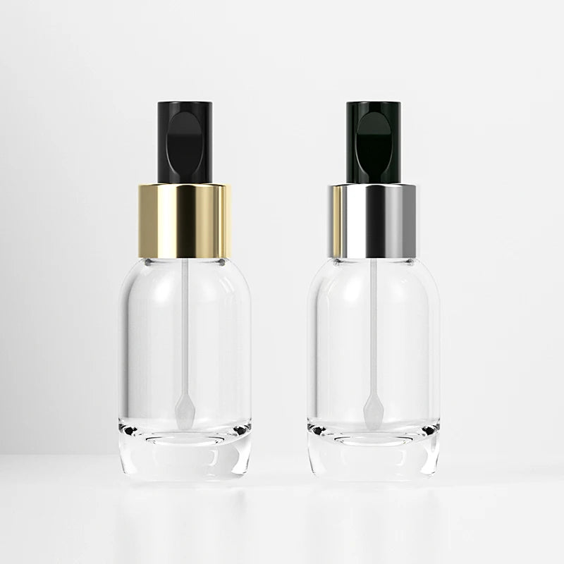 Custom logo clear Personal Skin Care Glass Cream Bottles for Lipstick