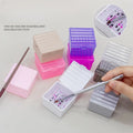 New Nail Brush Washing Cup with Lid Pen Holder Insulated Laminated Cup Brush Wash and Refill Pen Holder Case Nail Art Tool