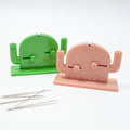 Plastic Desk Automatic Needle Threader Double Hole Needle Threader Insertion Tool for Needlework Quilting Crafting DIY Sewing