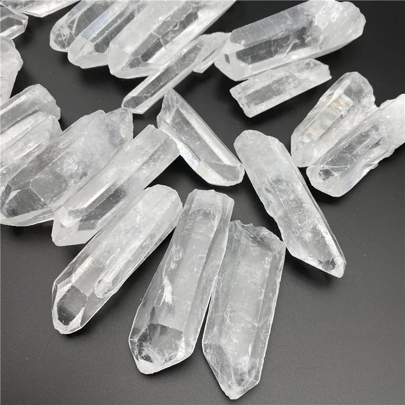 Natural Polished Clear Quartz Tumbled Gravel Crystal Point White Crystal Terminated Point