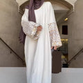Enyami S-2XL Spring Fall Retro Bohemian Muslim Eid Clothing Ethnic Printed Long Sleeve Afghan Casual Loose Women Maxi Dresses