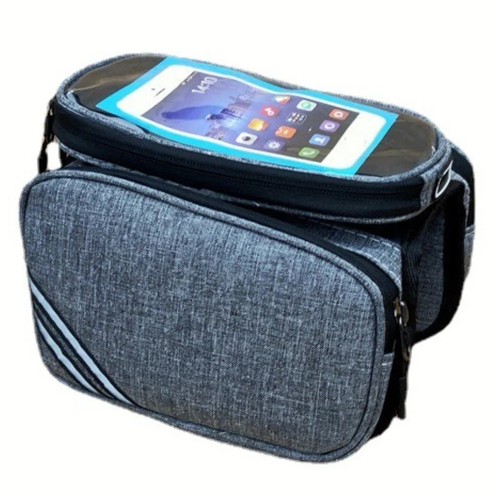Bicycle Riding Equipment Bicycle Front Beam Mobile Phone Bag Bicycle Upper Pipe Bag