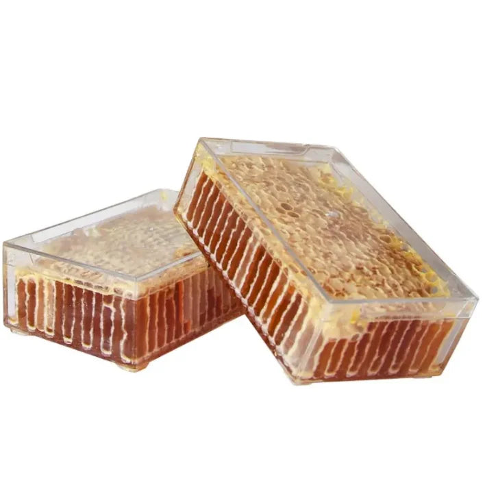 500g Transparent Plastic Storage Box New Condition Comb Honey Cassette Honeycomb Storage Boxes