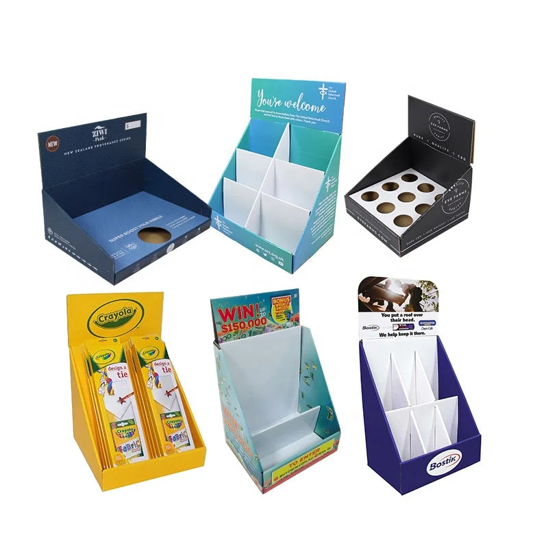 Design Cheap My logo Printed Display Cardboard Counter Display Carton Pop Display Cardboard for Toys