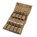 Portable Spice Bag Waxed Canvas Seasoning Storage Bag Organizer Seasoning Bottle Holder