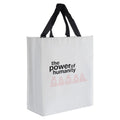 In Stock Warp and Weft Paper Bag With Gussets Tough and Strong PP Webbing Handles Custom Logo Biodegradable Waterproof PPB01