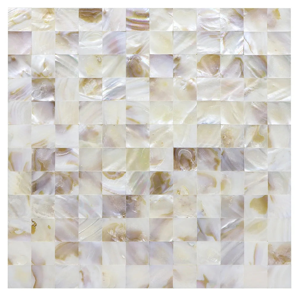 Peel and Stick Mosaic Shell Backsplash Tile for Bedroom and Bathroom Kitchen Wall Decor Mother of Pearl
