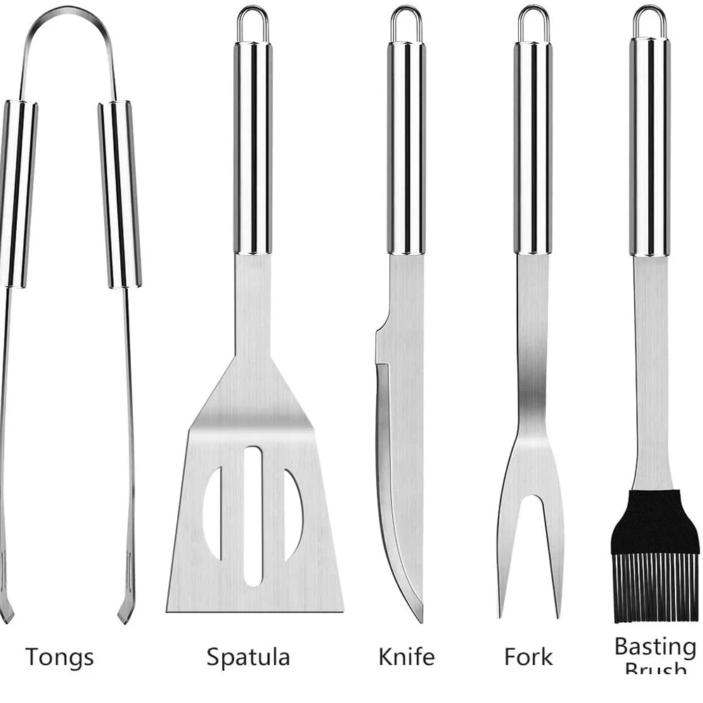 Hot Sale Hot Sale Stainless Steel BBQ Tool Set Barbecue Shovel With Portable Bag
