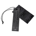 Custom Design UV Printing Black Thick Apparel Hang Tags Clothing Hang Tag Label for Clothes
