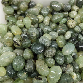 Factory Price Prehnite Tumbled Stones Wholesale Natural Crystal Gravel Prehnite Polished for Fengshui