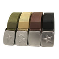 New Canvas Belt  Iron Buckle Not Ratchet Belt Men's Belt Polyester Wholesale LQbelt Factory