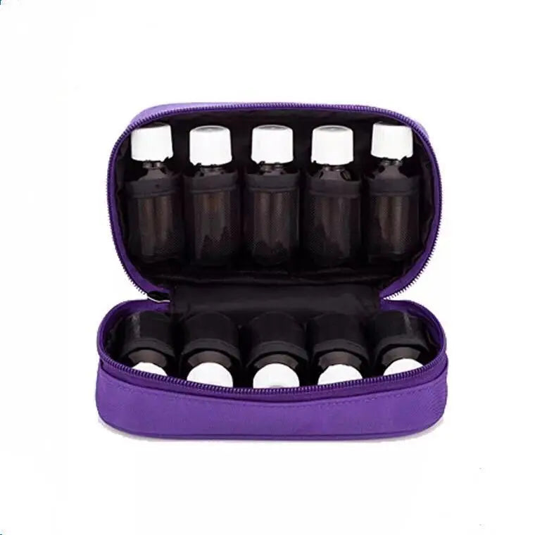 In Stock 10pcs Travel Storage Case for 5ml 10ml 15ml Sample Essential Oils Vials Glass Bottles