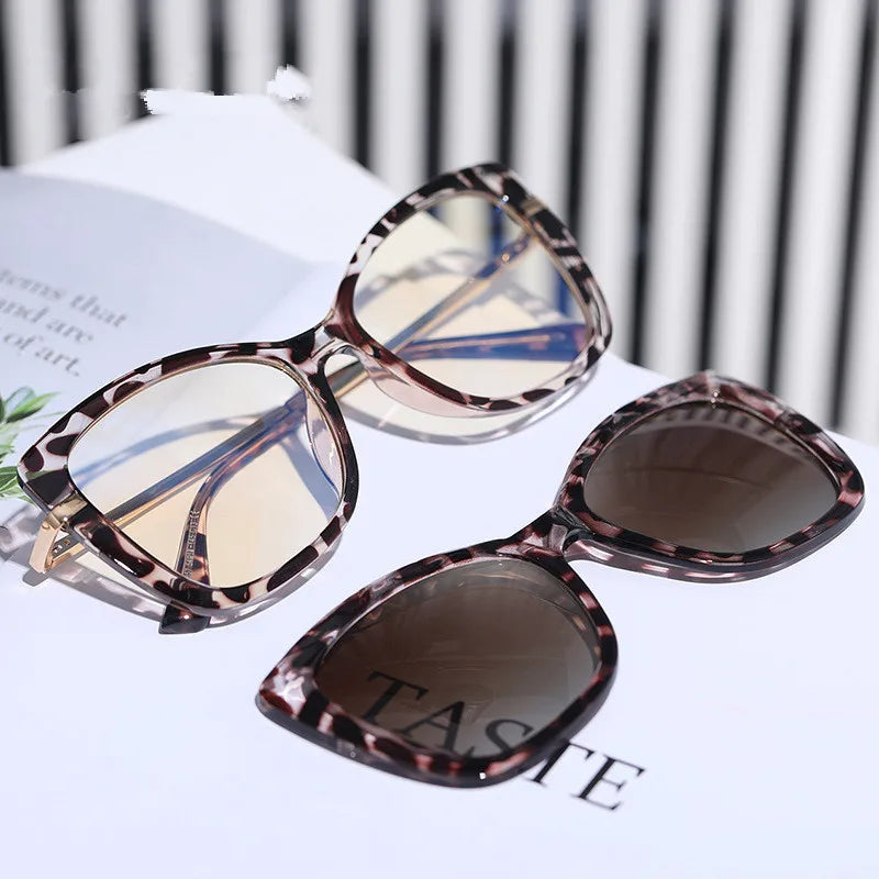 2022 Ready to Ship Anti Blue Light Blocking Eyewear Optical Frame Polarized Magnetic Clip Sunglasses