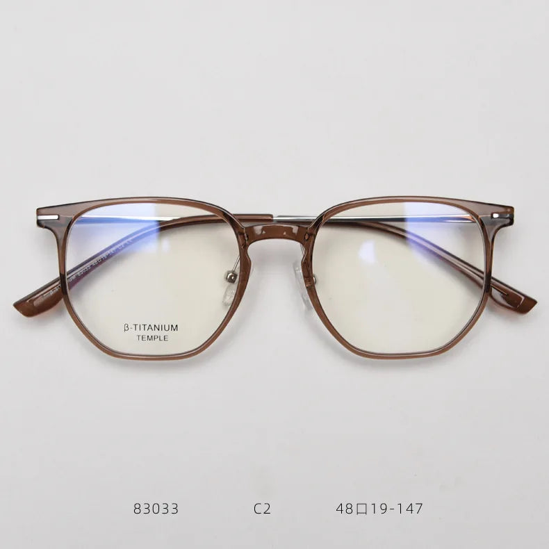 2026 Vintage Titanium Reading Glasses Men Photochromic Anti Blue Light Prescription Myopia Glasses Women Small Face Eyewear
