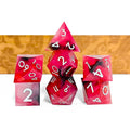 Handmade DND RPG Polyhedral D20 Dice Set Resin Leather Material with Sharp Edge Hot Sale for Dungeons Dragons & Card Games