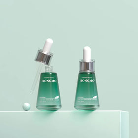 Luxury 30ml 1 oz clear Glass 30 ml Cosmetic Serum Bottles with Dropper Cap Gold White Top for Essential Oil Packaging