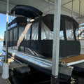Custom Design High Speed Cost Effective Aluminium Pontoon Boat with Full Cleats PVC Sofas for Fishing Fiberglass Pontoons