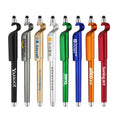 4 in 1 Promotional Stylus Touch Pen With Phone Stand Holder Plastic Ballpoint Pen