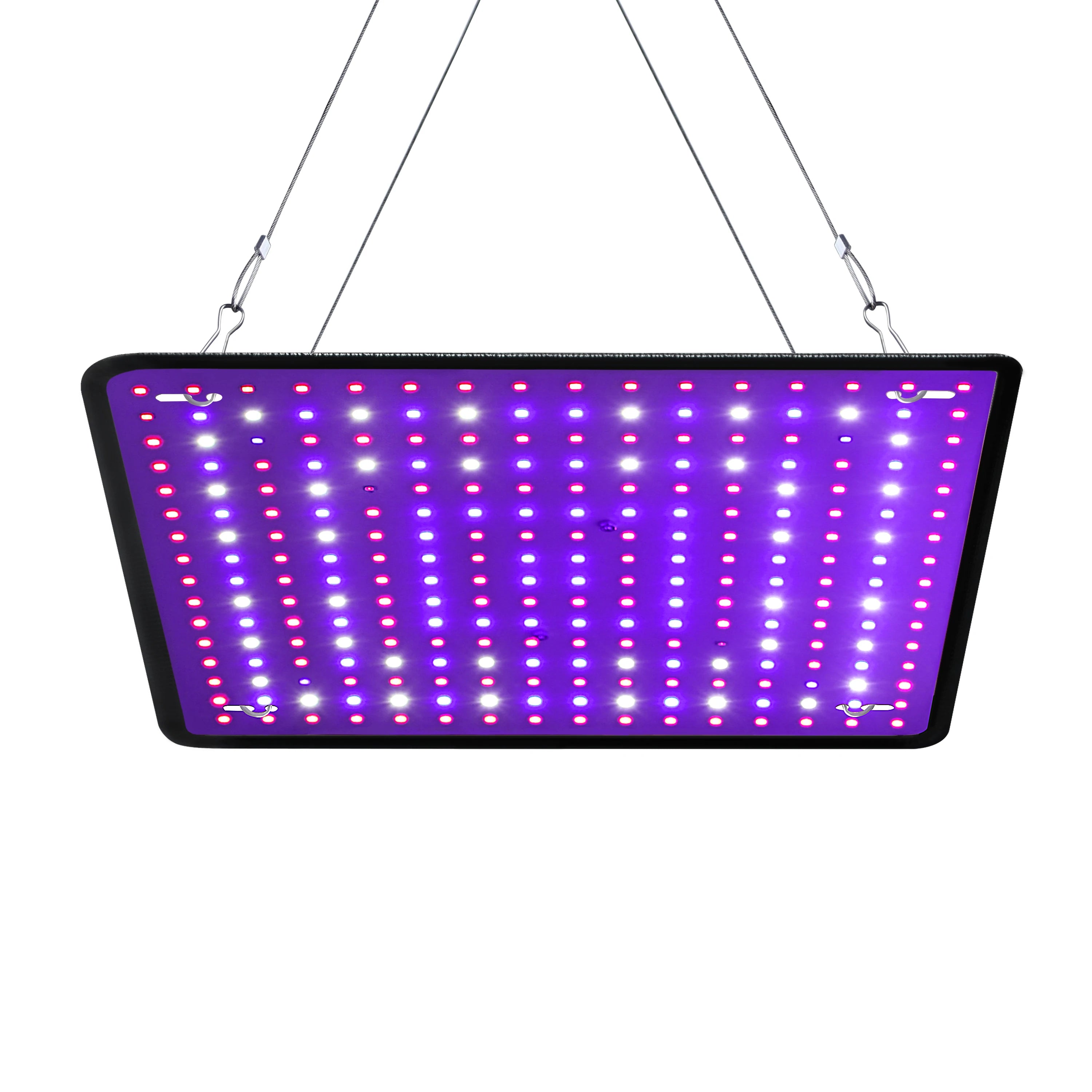 45W Full Spectrum LED Grow Light Panel 256 LEDs for Greenhouse Succulent Flower Tent Planting PVC Lamp Hanging Bloom Fill Light