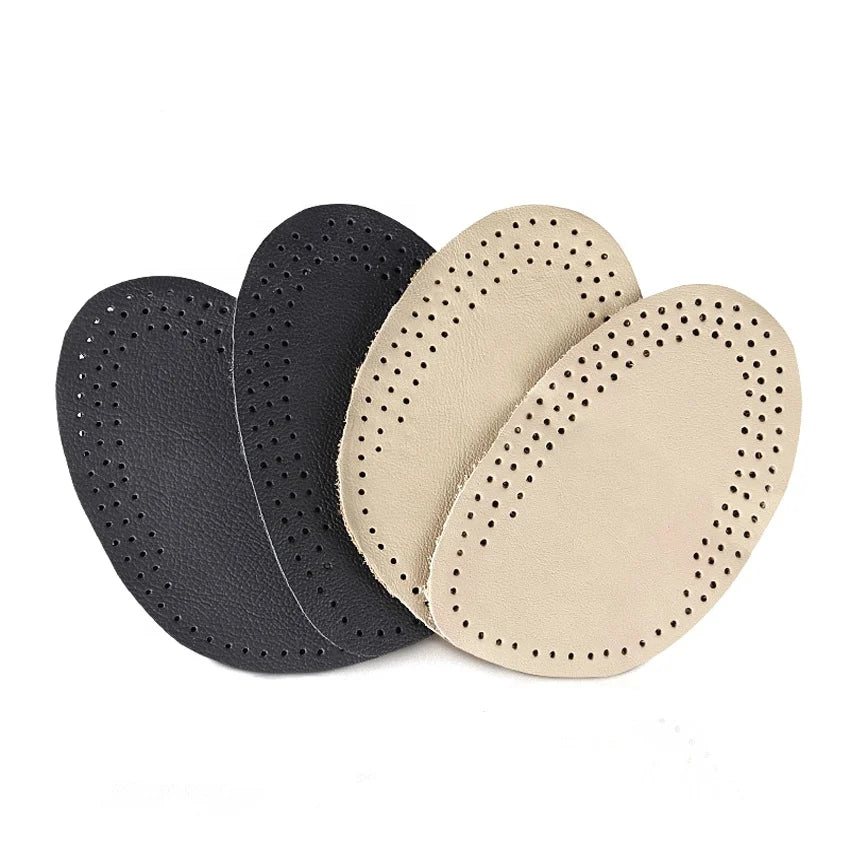 Soft High Heel Insoles Leather Forefoot Pad Thickening Half Code Pad Shock Absorbing Breathable Insole Shoes Accessoires HA00357