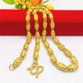 Dubai Gold Plated Imitation 8N Pattern Men's Necklace Alluvial New Popular Jewelry