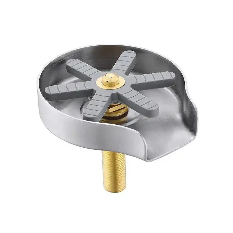 Metal Faucet Glass Rinser Suitable for Kitchen Sinks Bottle Washer Kitchen Sink Accessory Made of Stainless Steel