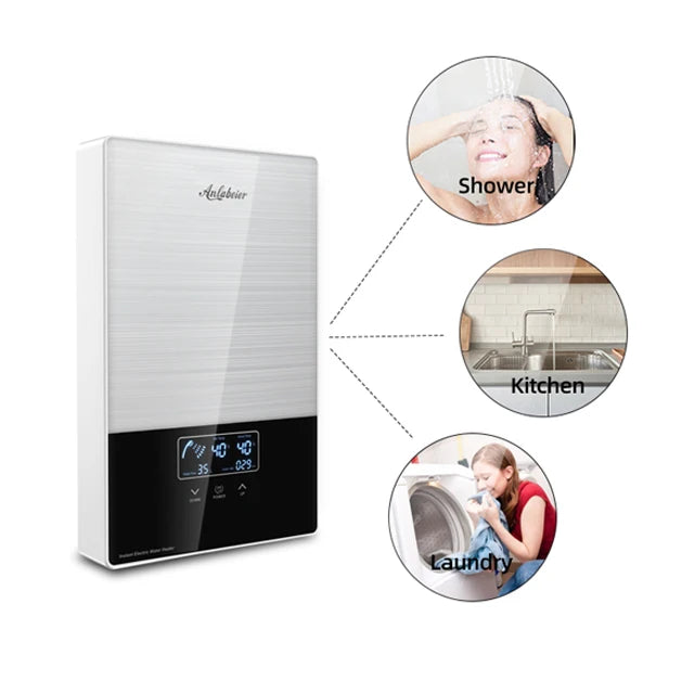 8KW-12KW Multi Point Supply Bathroom Kitchen Safety Intelligence Instant Electric Water Heater