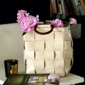 Pu Leather Home Weaving Storage Bags Baskets Box Picnic Laundry Storage Baskets Holders Weaving Sundries Containers