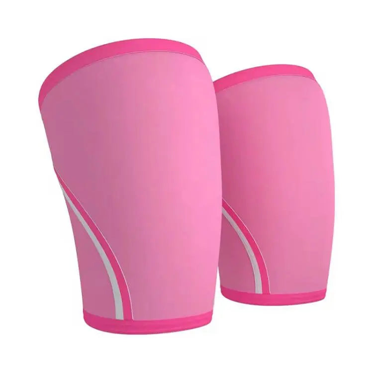 Nylon 7mm Knee Sleeve Soft Weight Lifting Knee Guards for Powerlifting Gym Training