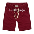 Evertop Summer Gym Custom Sweat Men's Shorts 100% Cotton Solid Color New Style Casual Canvas Hot Sale