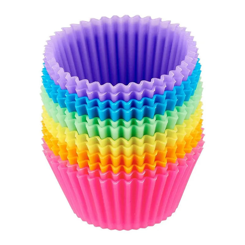 7cm Muffin Cups Silicone DIY Baking Cake Mould Muffin Cupcake Molds