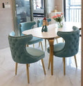 Gold Light Luxury Modern Chairs Wholesale Cheap Dining Room Chair Home Furniture Design Metal Legs New Metal Style Dining Chair