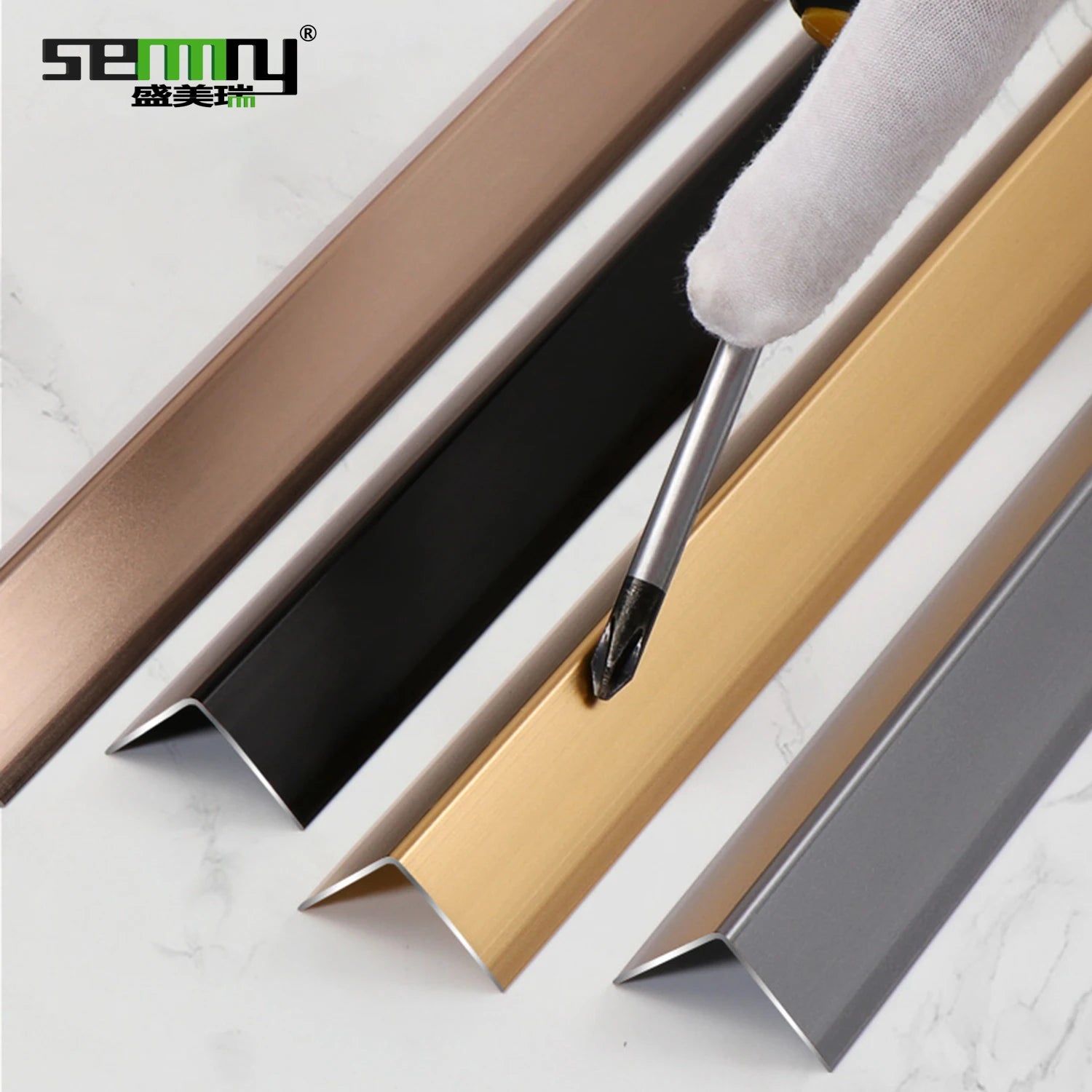 Cheap Price Tile Trim Accessories for Wall L Shape  Aluminum Alloy Decoration Profile