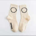 Designer Men's Casual Crew Cotton Socks Jacquard Knitted Funny Sports Custom Socks Wholesale Brands Letter Printed