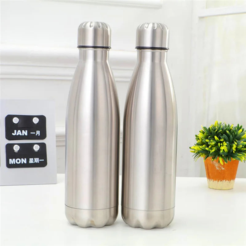 Stainless Steel Warm Water Single-layer Bottle Single-layer Stainless Steel Sports Bottle Rugged Water Cup