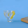 Promotion 5 oz Small Cute Footed Contemporary Glass Coffee Mug for Dessert and Party Use
