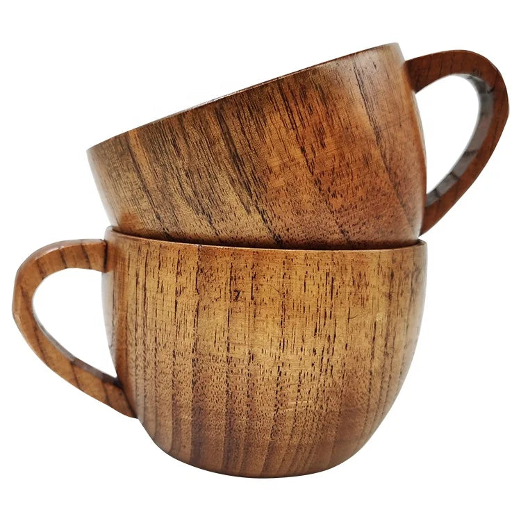 BPA Free Wooden Coffee Cup Reusable Bamboo Wooden Coffee Mugs