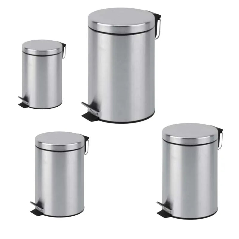 3L Stainless Steel Foot Pedal Trash Can with Eco-Friendly Design for Kitchen Waste Management Odorless & Rustproof