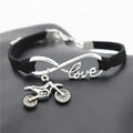 Factory Motocross Cycle Racing Bicycle Cycling Biker Dirt Bike Riding Charm Men Rope Ladies Bracelet Women