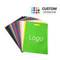 Custom Clothing Eco Reusable Flat Perforated Tote Color Price Die Cut Gift Tnt Non Woven Shopping Bag