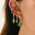 Women's Trendy Stainless Steel Stud Hoop Earrings Set Big Gold Baroque Shell Pearl Hypoallergenic Fashion Wholesale Jewelry