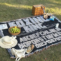 Cross Border Family Blanket Simple and Fashionable Foldable Picnic Blanket Tapestry Blanket Custom Jacquard Tapestry