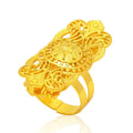 Jachon Luxury Jewelry Rings for Women Bridal Wedding Fashion Dubai Gold Plated Adjustable Rings
